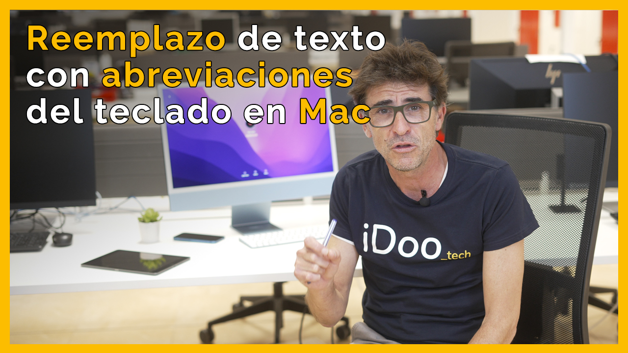 Reemplazo de texto con abreviaciones del tecaldo en Mac
