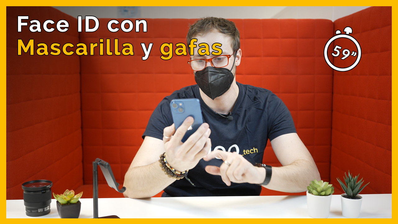 Desbloquear iPhone con la mascarilla o gafas