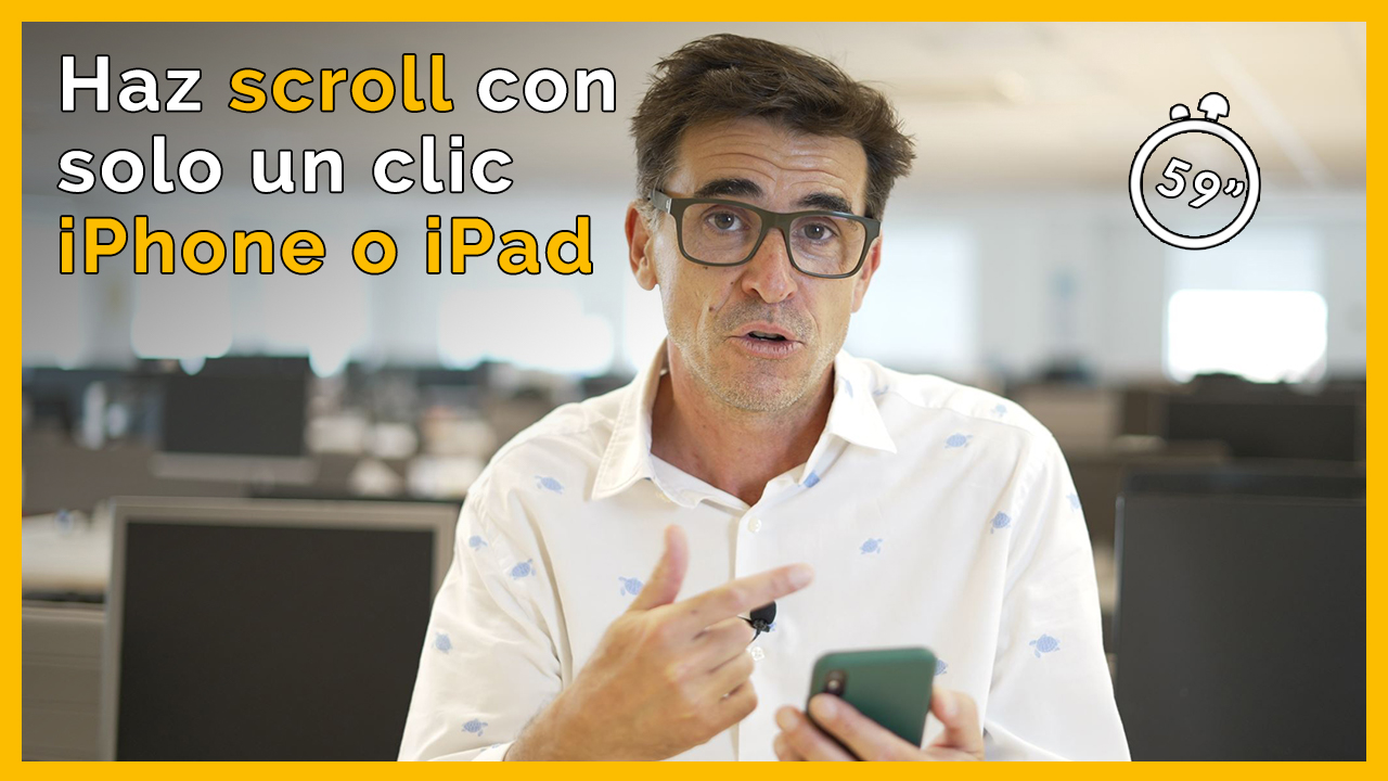 Scroll automaticamente con un solo clic en tu iPhone o iPad